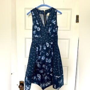 Kate Spade Navy Floral Dress